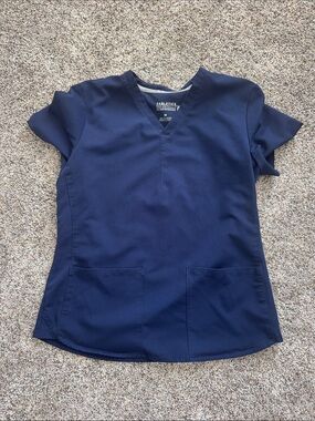 Fabletics Women's Navy V-Neck Medical Scrub Top